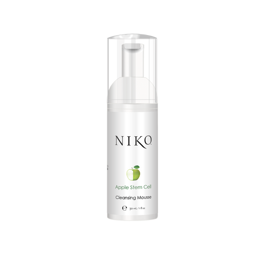 Bottle with foaming pump 30mL with Apple Stem Cell CLeansing Mouse lablel